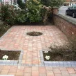bricked front garden