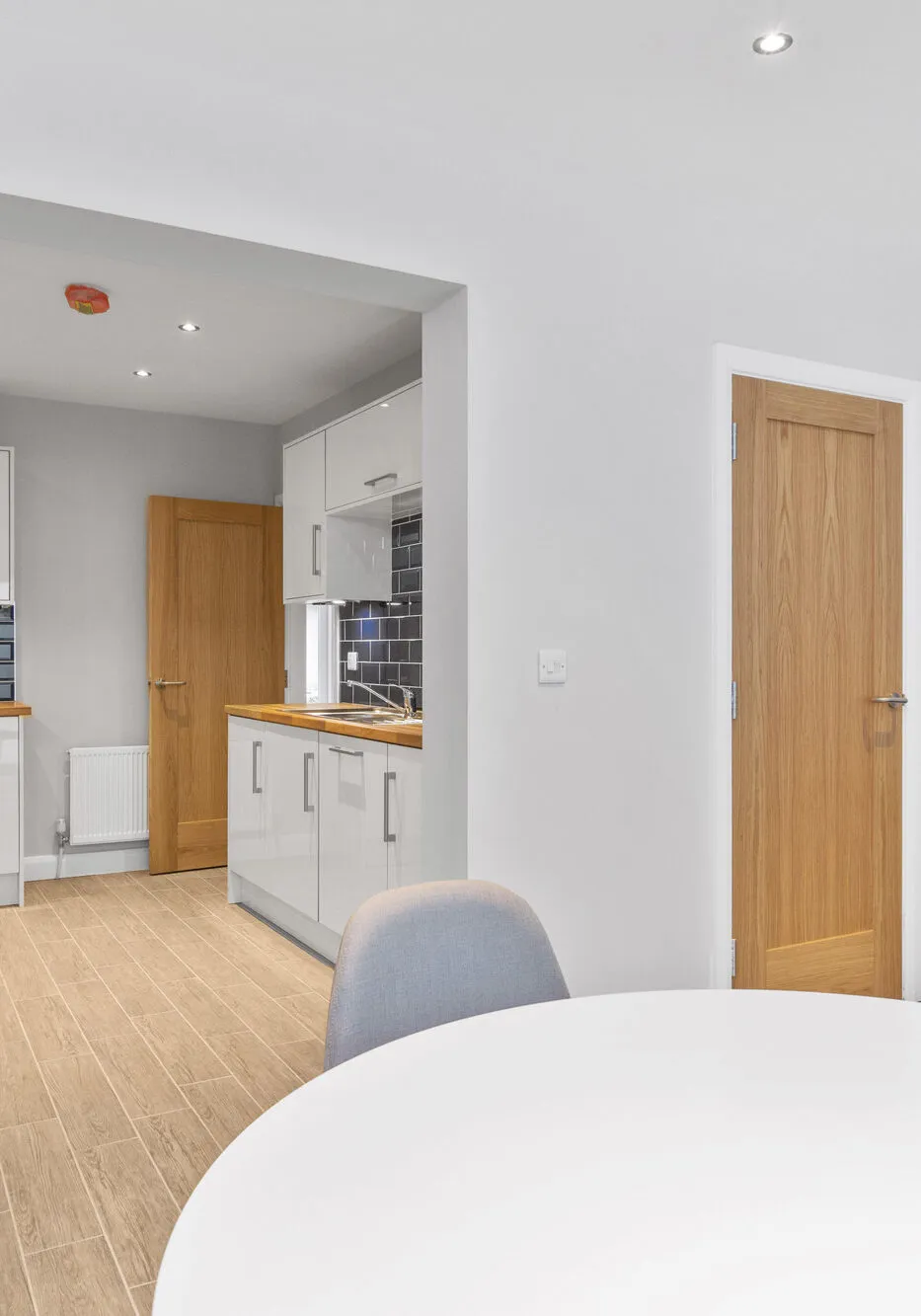 open plan kitchen & living room