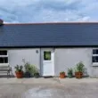 white pvc door on cottage